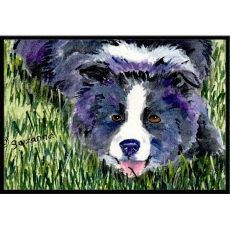 Beyondbasketball Border Collie Indoor Outdoor Mat - 18 x 27 in. BE3440556